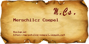 Merschilcz Csepel névjegykártya